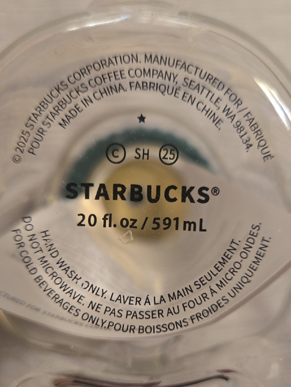 Starbucks 2025 Bearista Bear Glass Cold Cup Limited Edition NWT - Picture 6 of 6